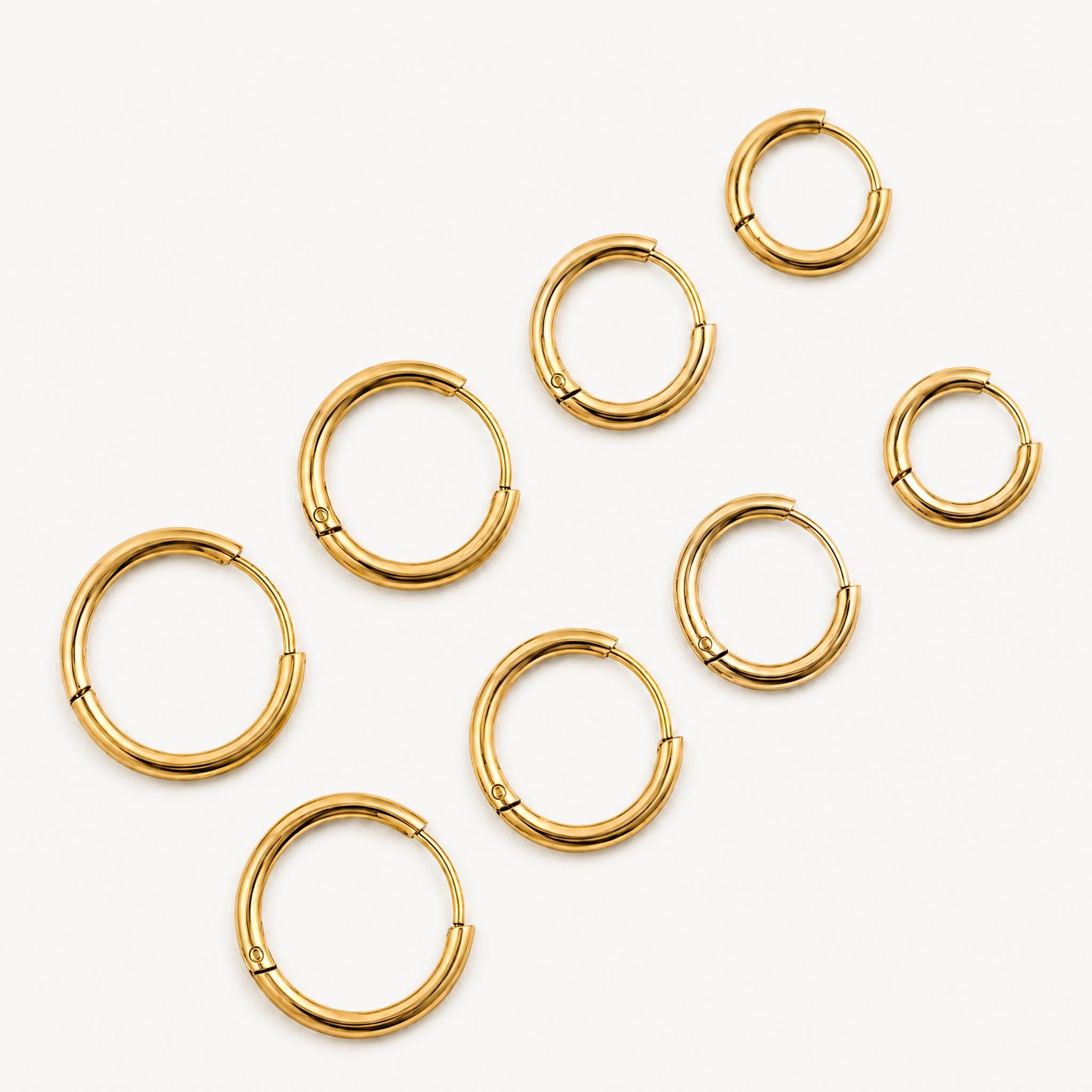 Classic 4 Pair Huggie Set