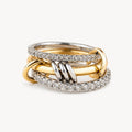 Mixed Metal Ring Stack