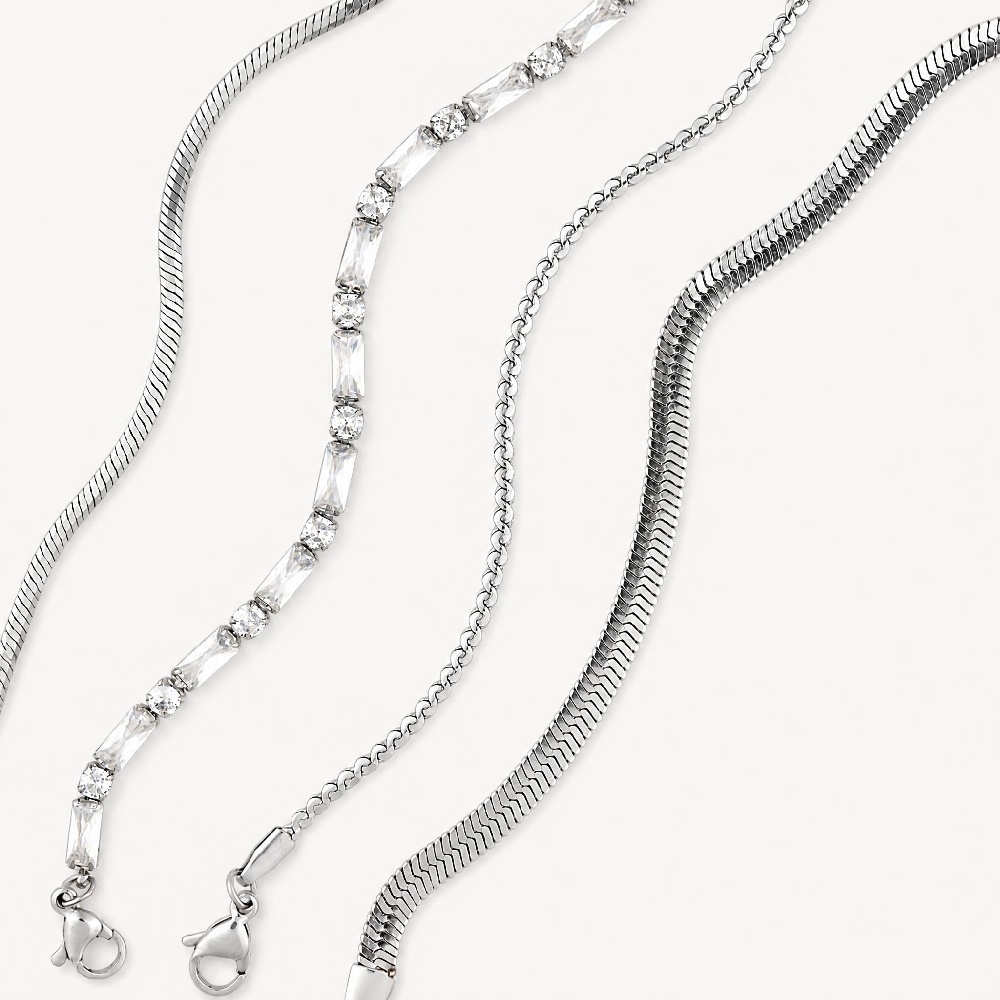Silver Bracelet Stack